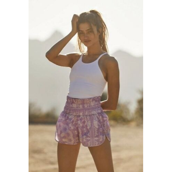 Free People Pants - New Free People Fp movement The Way Home Shorts Bandana Mexican Sage Print XS